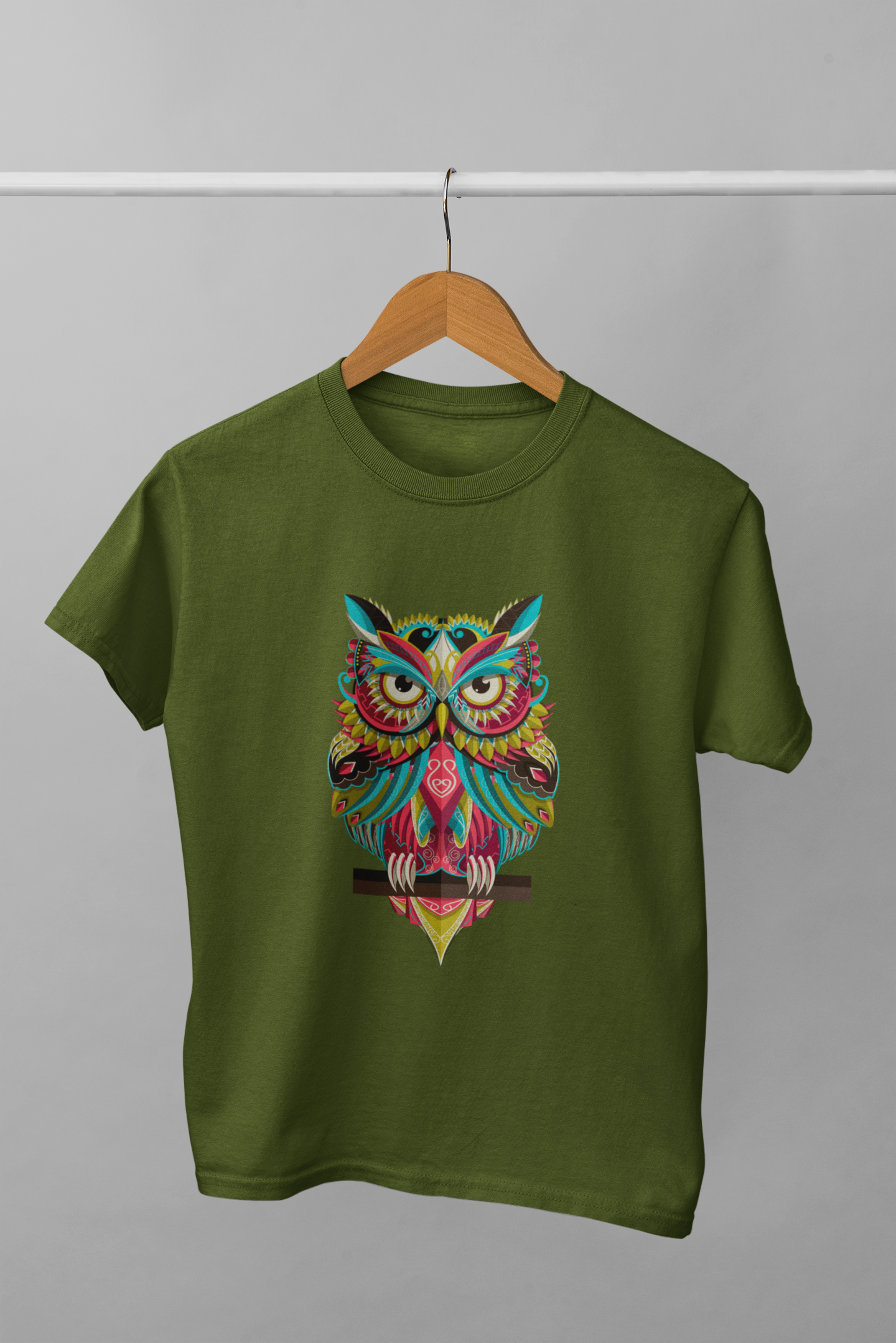 Multicolor Owl Classic Fit T-shirt
