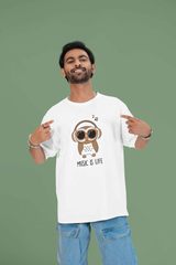 Music Owl Oversize Fit T-shirt