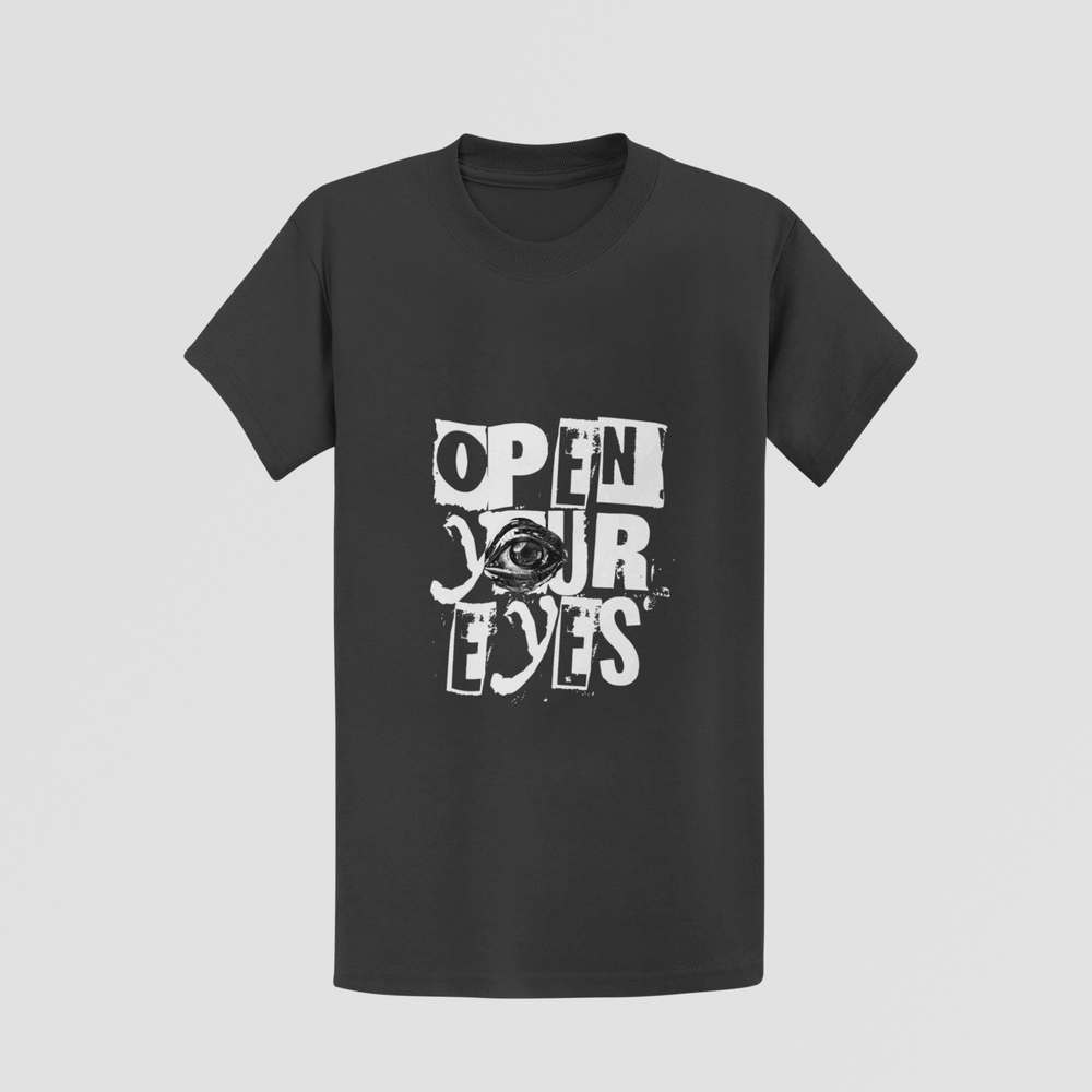 "Open Your Eyes" Edgy Graphic Unisex T-Shirt