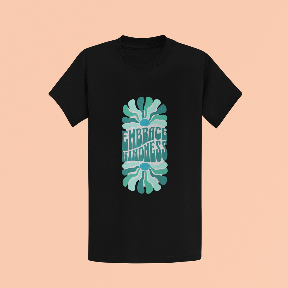 "Embrace Kindness" Floral Graphic Unisex T-Shirt