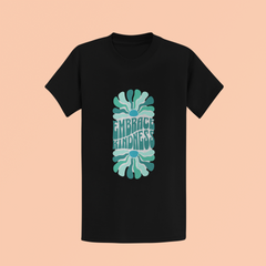 "Embrace Kindness" Floral Graphic Unisex T-Shirt