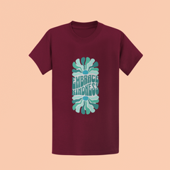 "Embrace Kindness" Floral Graphic Unisex T-Shirt