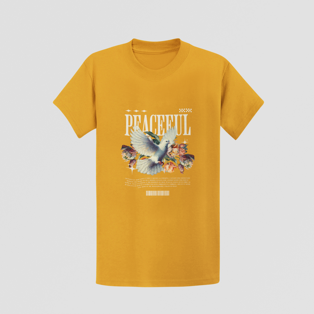 "Peaceful" Dove & Floral Unisex T-Shirt