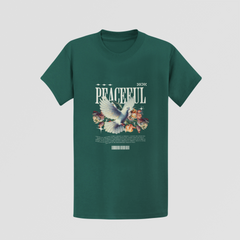 "Peaceful" Dove & Floral Unisex T-Shirt