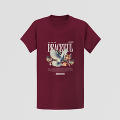 "Peaceful" Dove & Floral Unisex T-Shirt