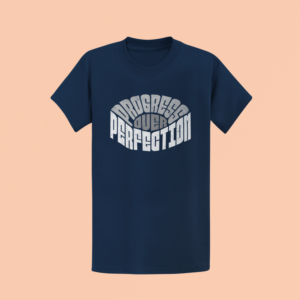 "Progress over Perfection" Inspirational Unisex T-Shirt