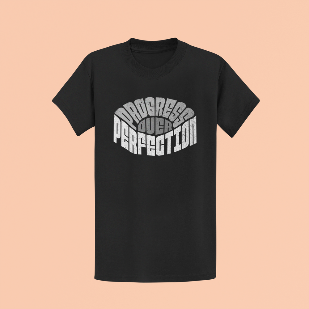 "Progress over Perfection" Inspirational Unisex T-Shirt