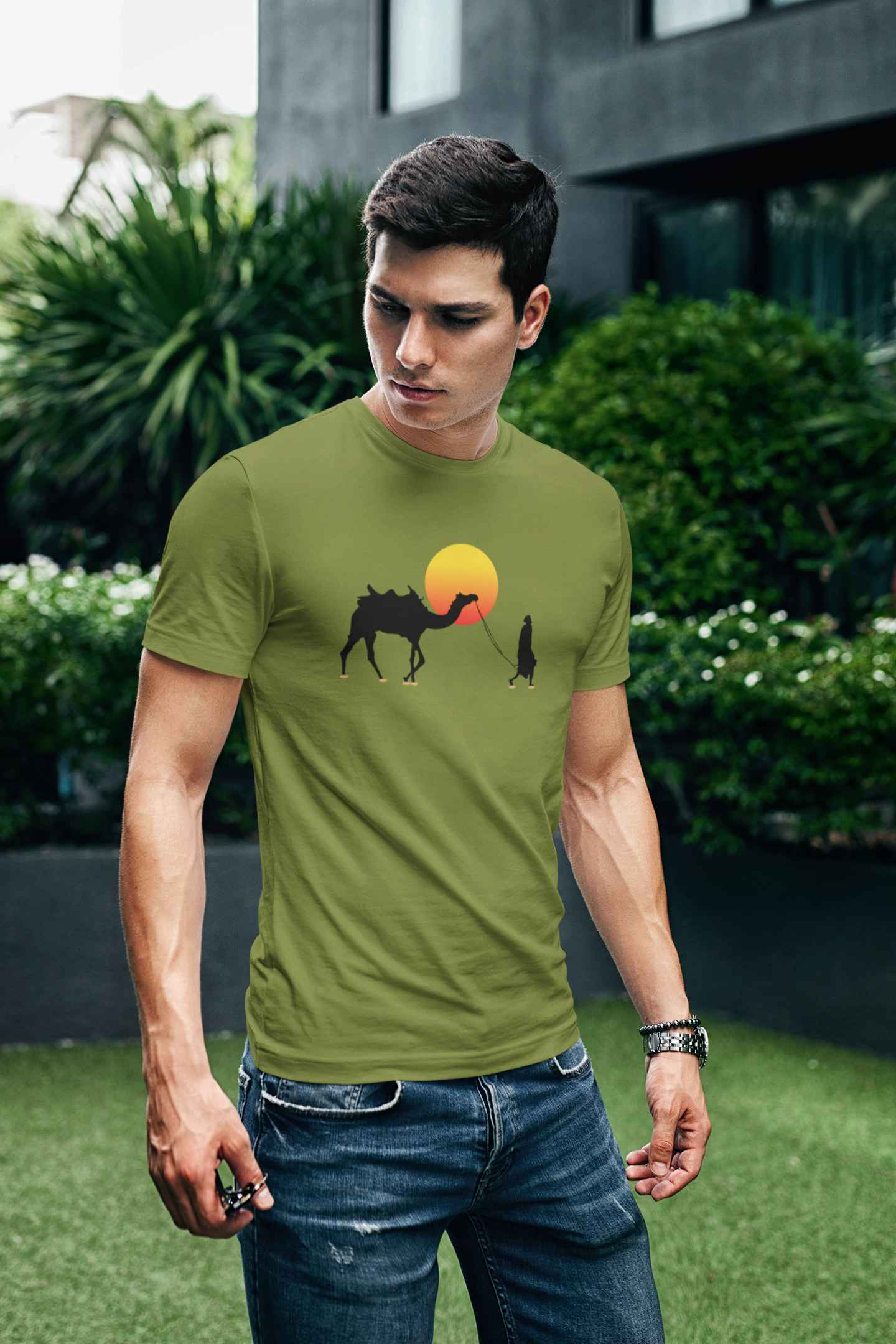 Sunset Camel Classic Fit T-shirt
