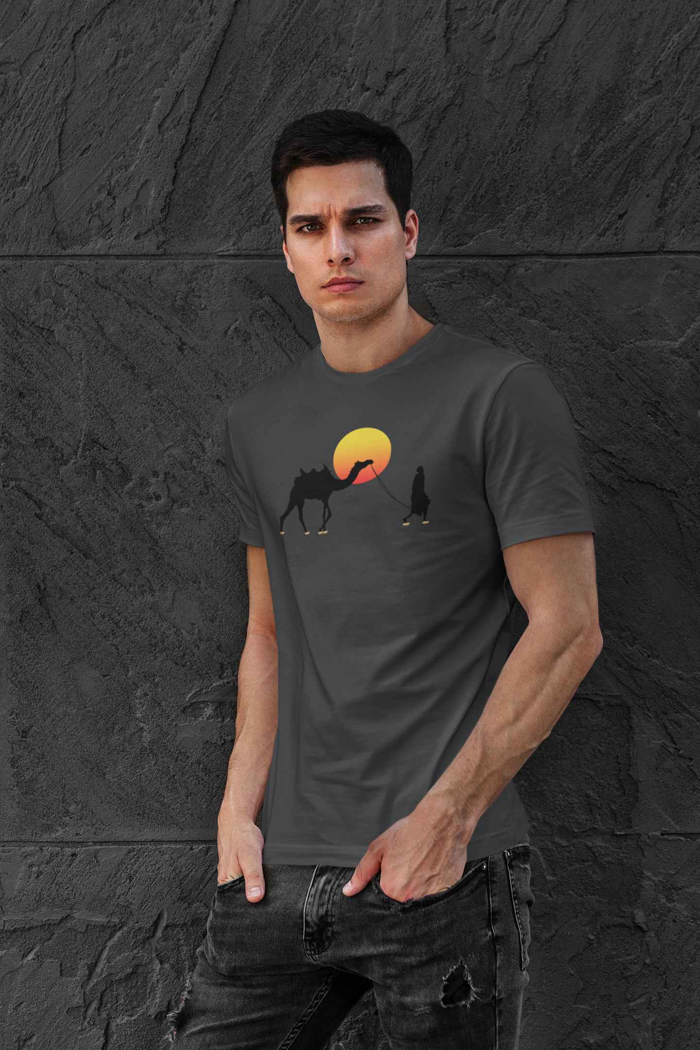 Sunset Camel Classic Fit T-shirt