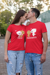 Perfect Pair Couple T-shirt in Red