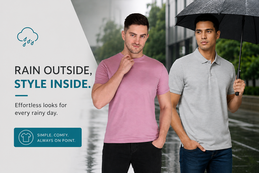 Monsoon Outfit Ideas for Men Using Plain  T-Shirts: Stay Stylish & Comfortable This  Rainy Season