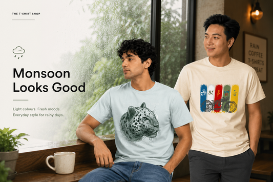 Best T-Shirt Colours to Wear During the  Monsoon Season