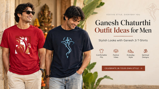 Ganesh Chaturthi Outfit Ideas for Men: Stylish  Looks with Ganesh Ji T-Shirts