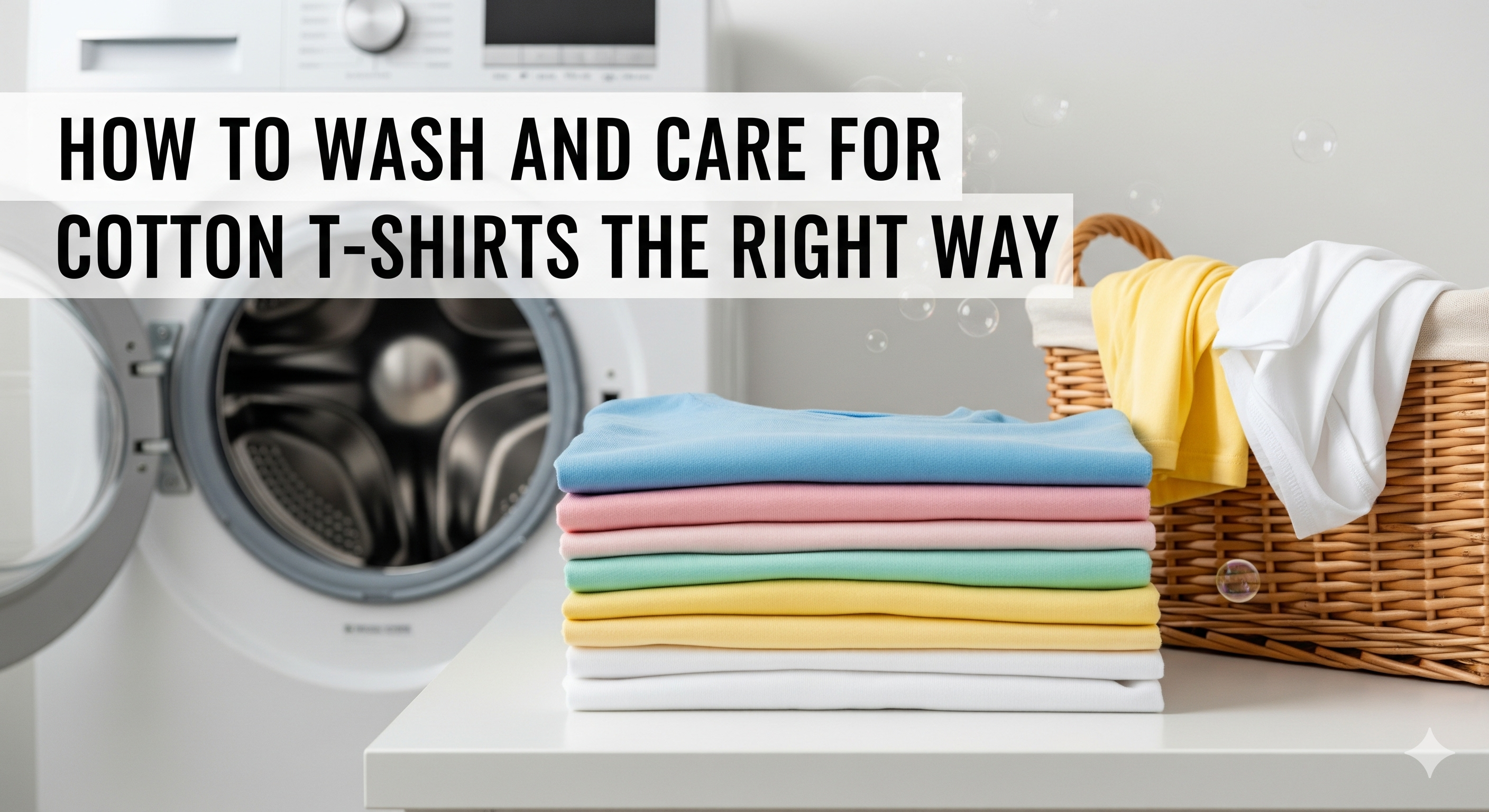 How to Wash and Care for Cotton T-Shirts the Right Way – The T-shirt Shop