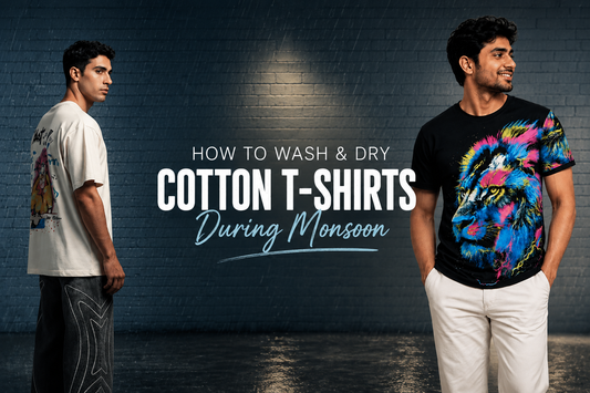 How to Wash & Dry Cotton T-Shirts During  Monsoon: Prevent Bad Odour, Shrinkage  & Fading