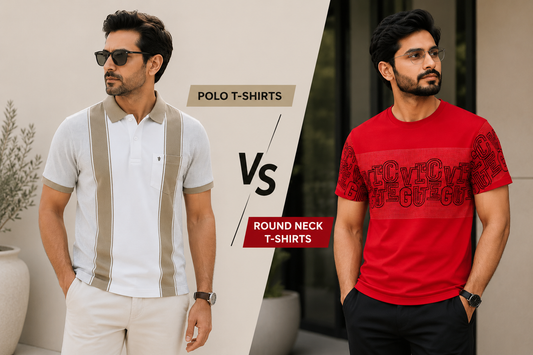 Polo T-Shirts vs Round Neck T-Shirts:  Which One Should You Choose?