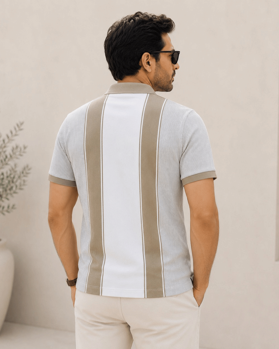 Sandstone Panel Polo T-Shirt