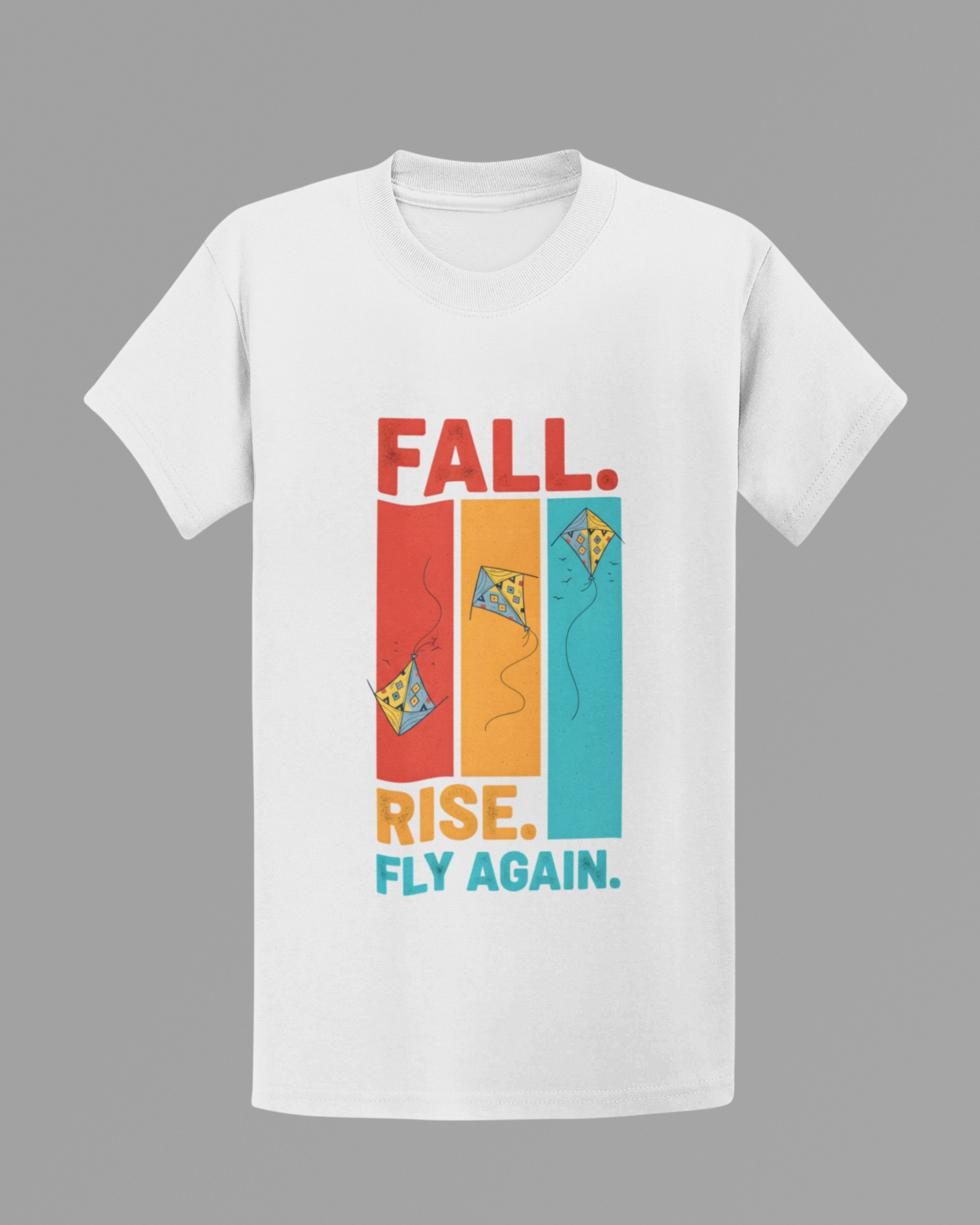 Fall Rise Fly Again T-shirt - White