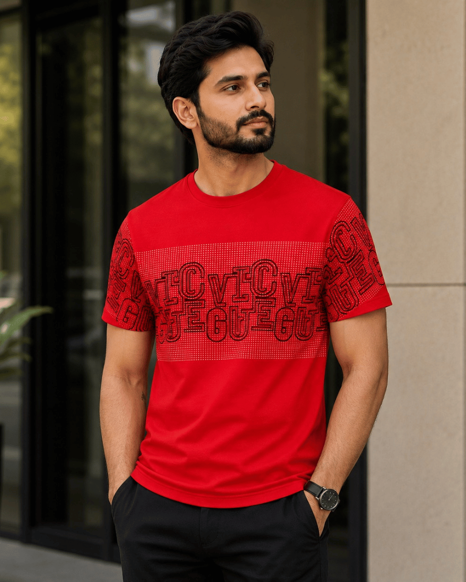 Crimson Vogue Graphic T-Shirt