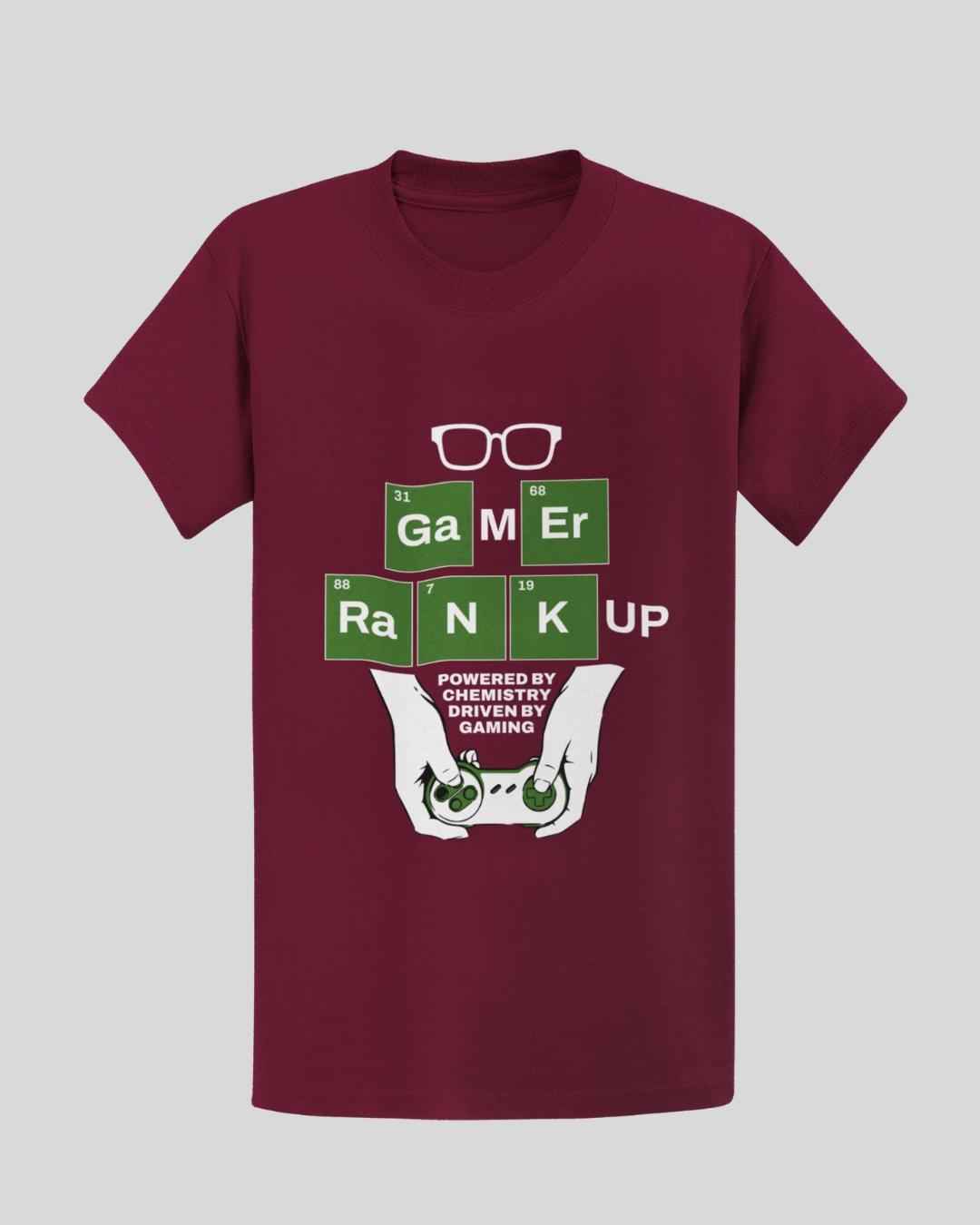 Gamer Rankup T-shirt in Wine
