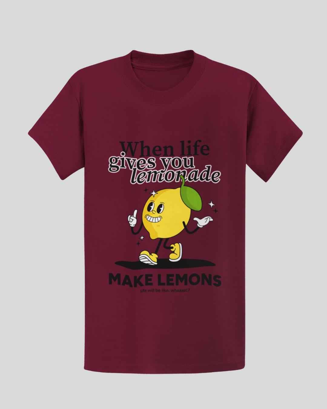 Lemonade T-shirt in Wine