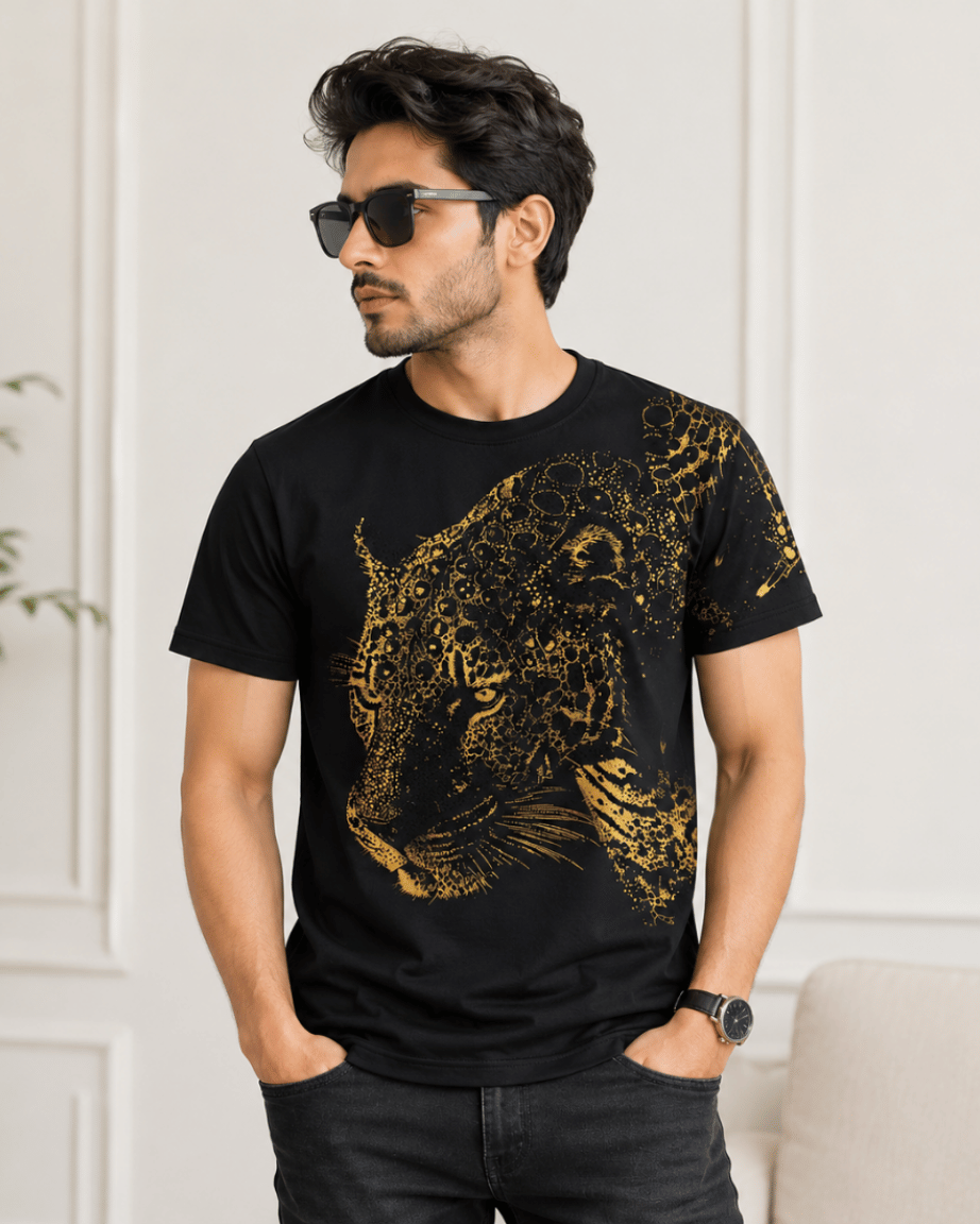 Golden Panther Graphic T-Shirt