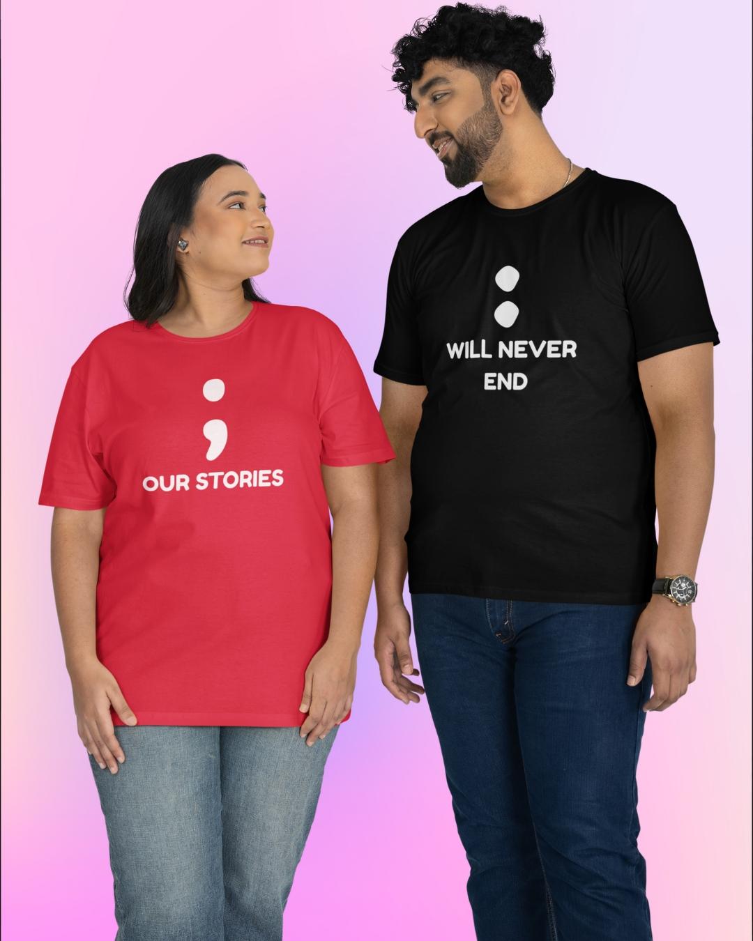 Our Stories Matching Couple T-Shirts