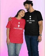 Our Stories Matching Couple T-Shirts