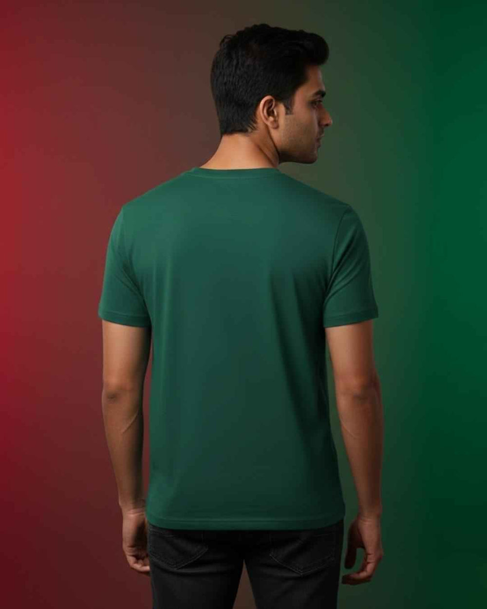 Merry Christmas Basil Green T-shirt