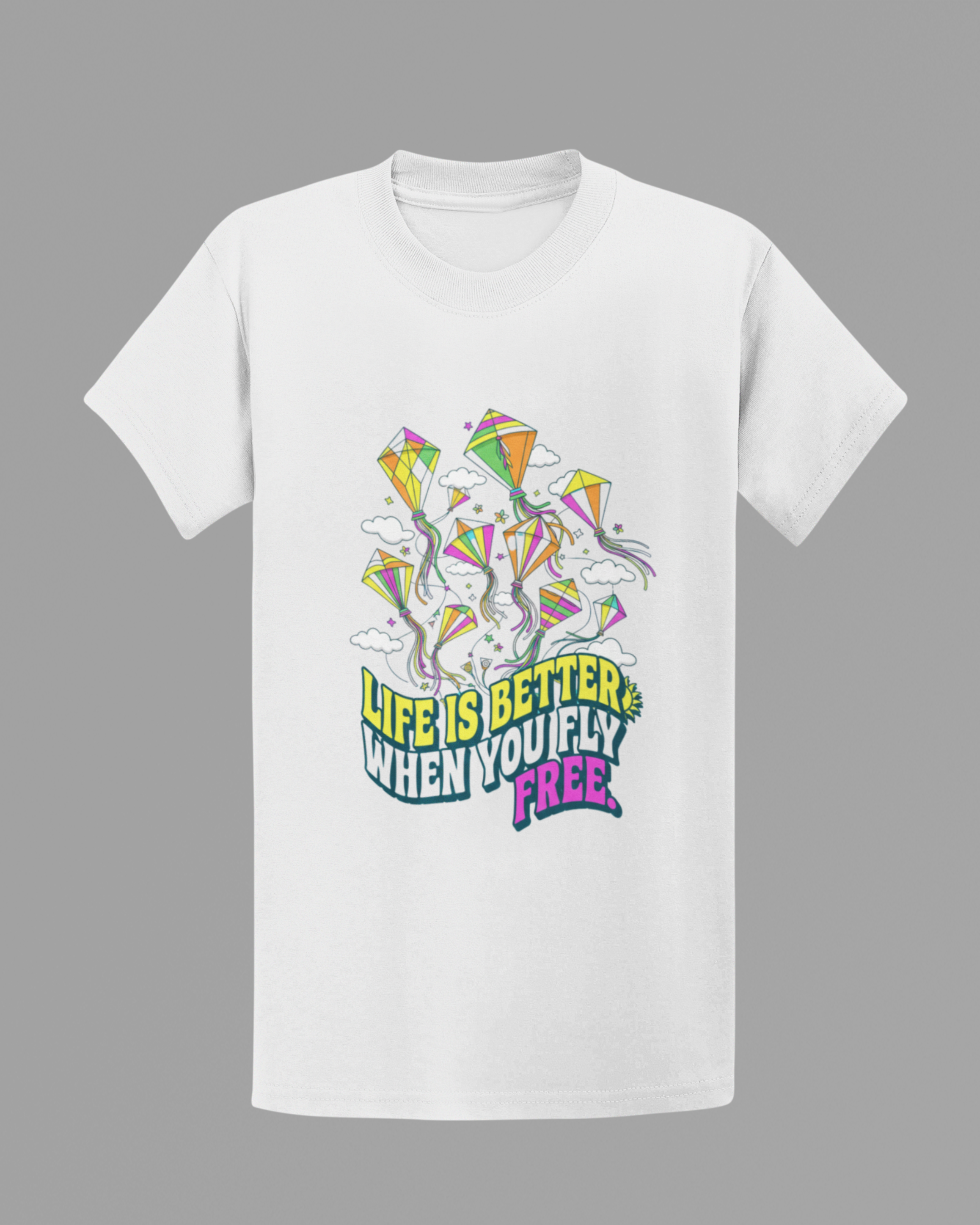Fly Free T-shirt- White
