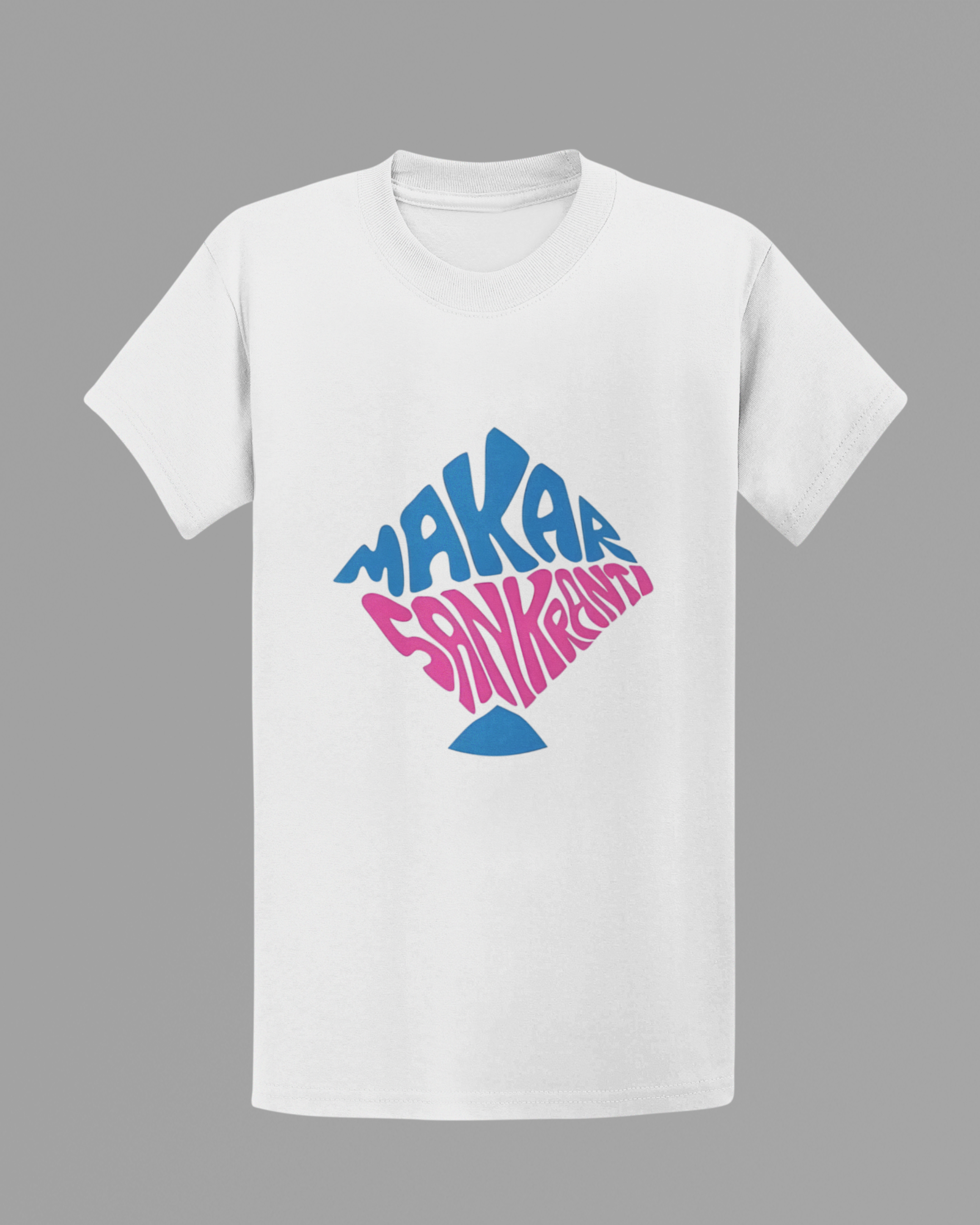 Makar Sankranti T-shirt - White