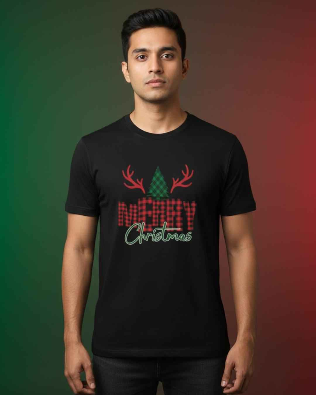 Merry Christmas Black T-shirt