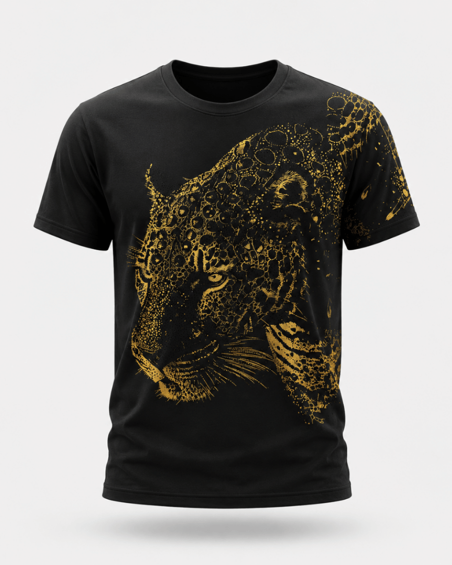 Golden Panther Graphic T-Shirt
