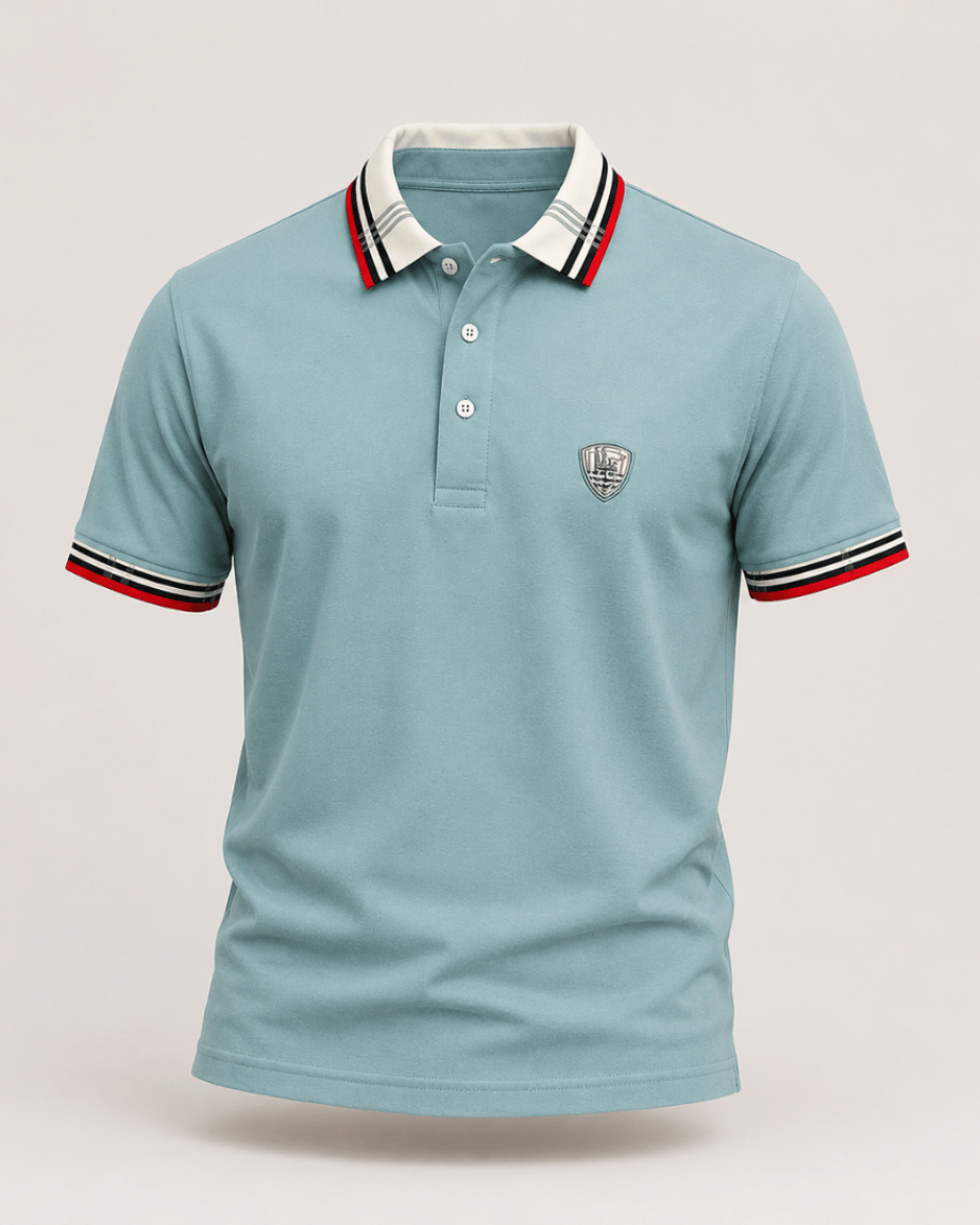 Arctic Blue Signature Polo T-Shirt