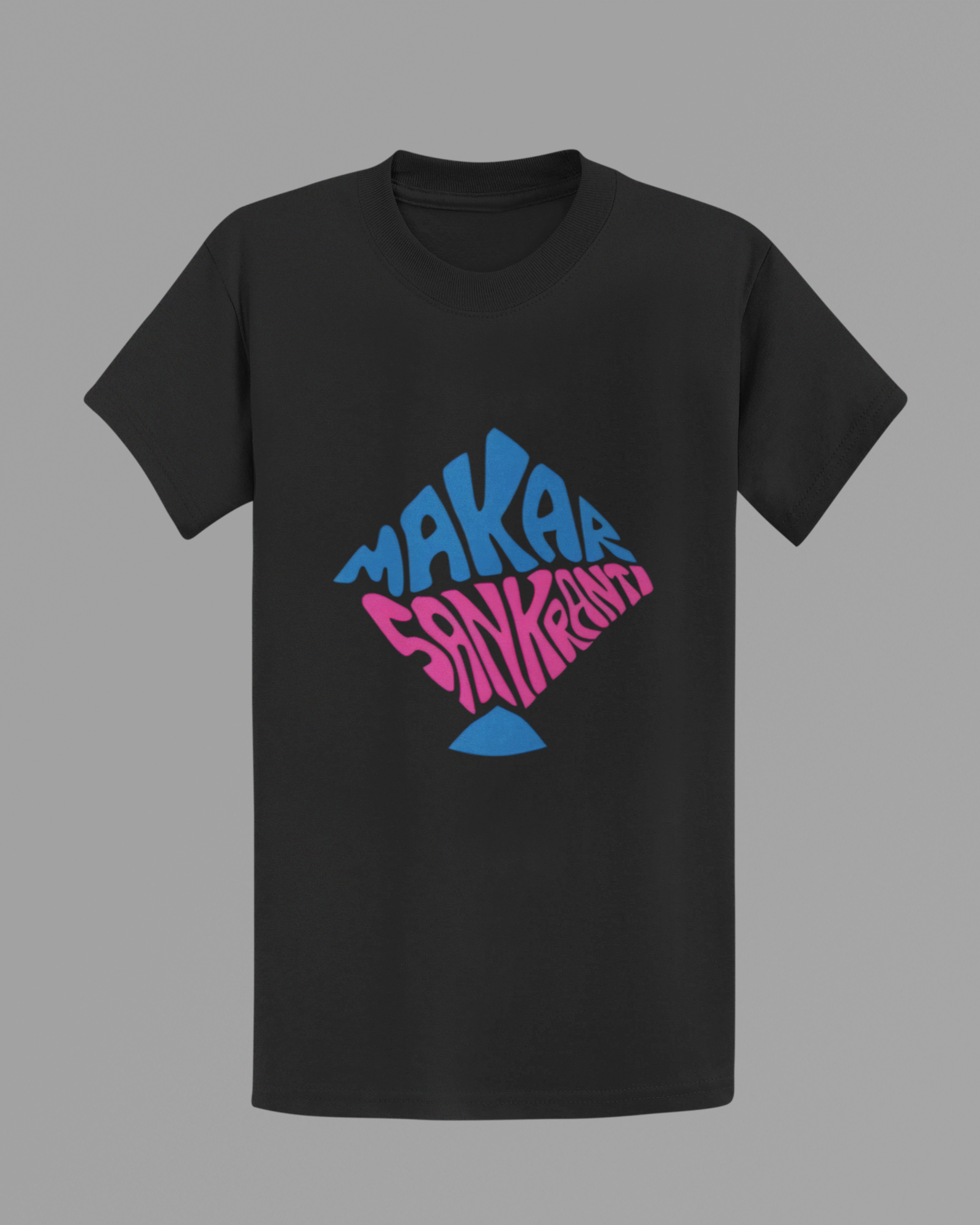 Makar Sankranti T-shirt - Black