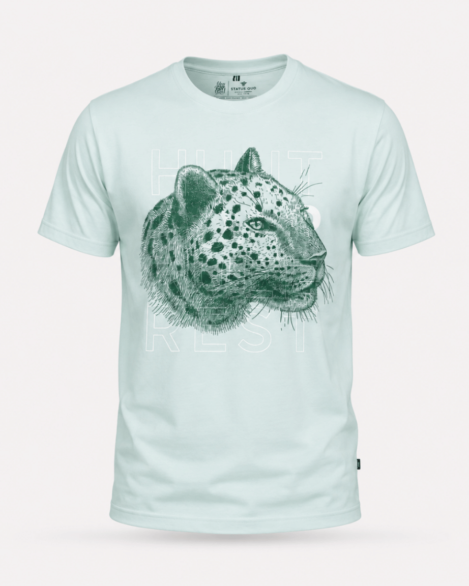 Wild Crest Leopard Graphic T-Shirt