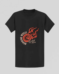 Burning Wheel T-shirt in Black
