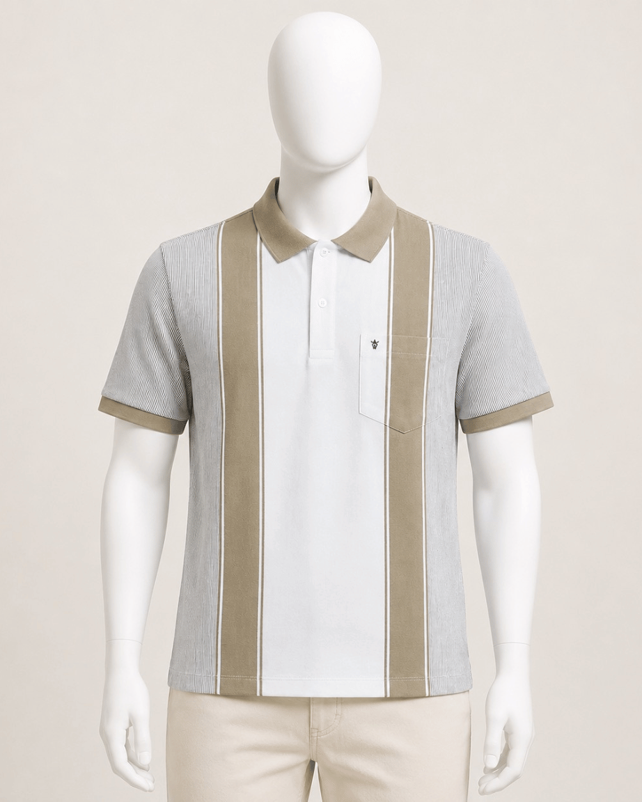 Sandstone Panel Polo T-Shirt