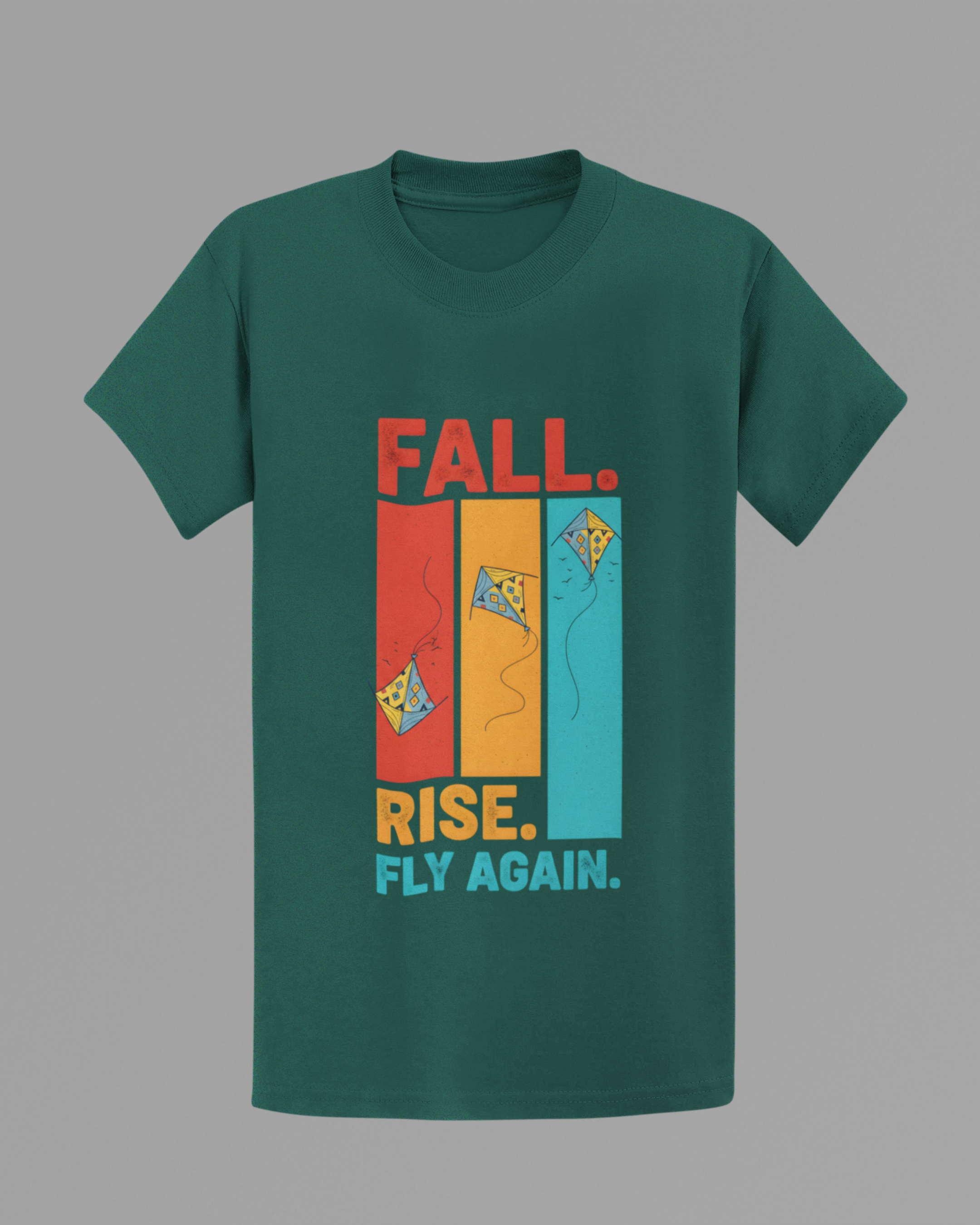 Fall Rise Fly Again T-shirt - Basil Green