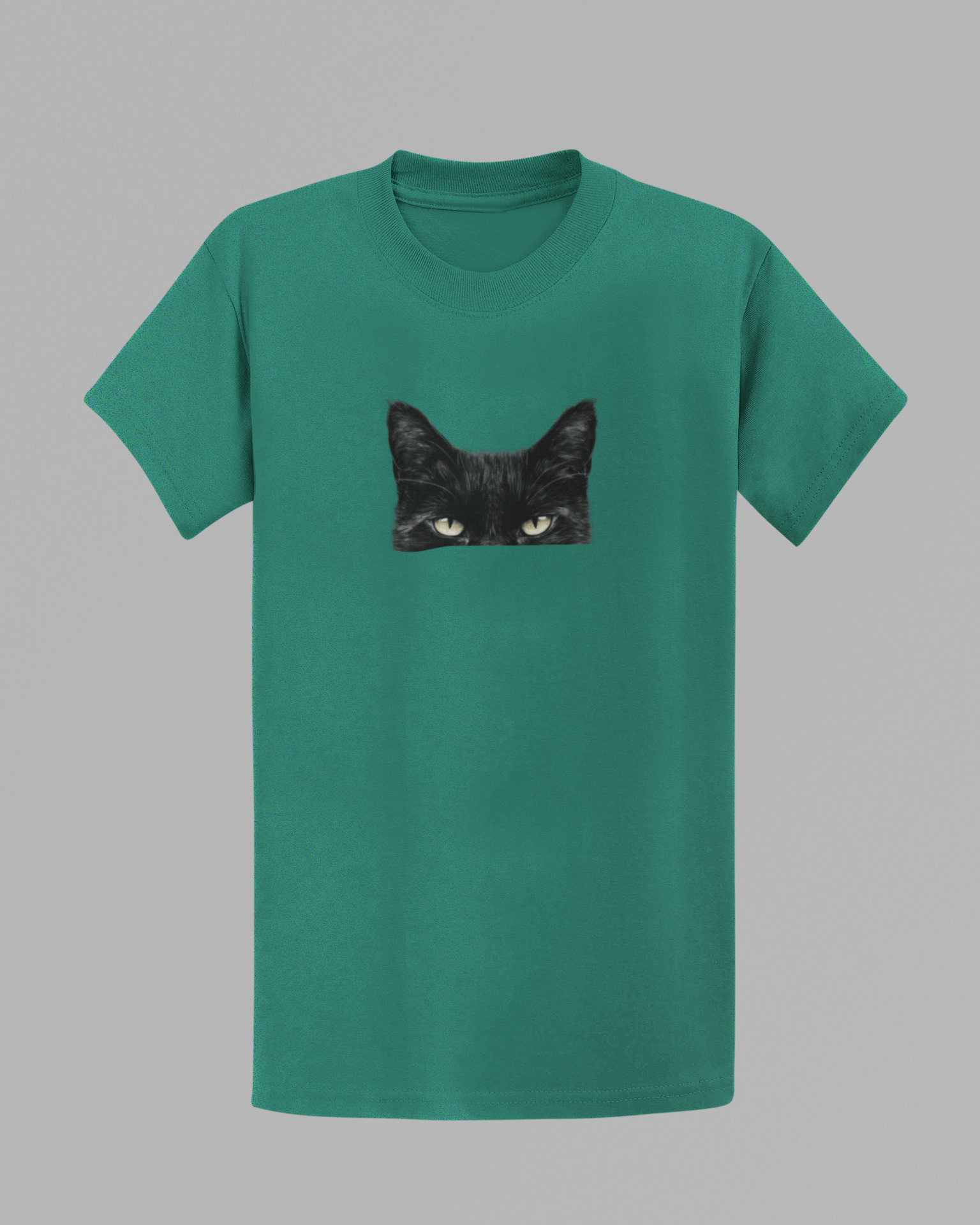 Black Cat Face T-shirt