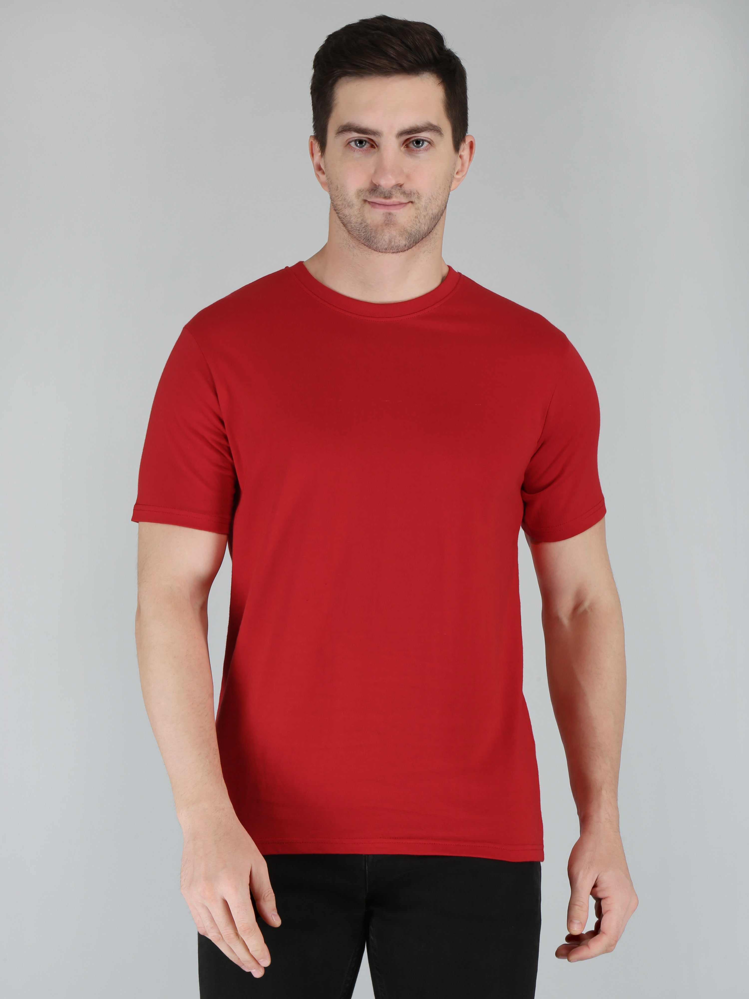 Plain Men's Half Sleeve T-shirt