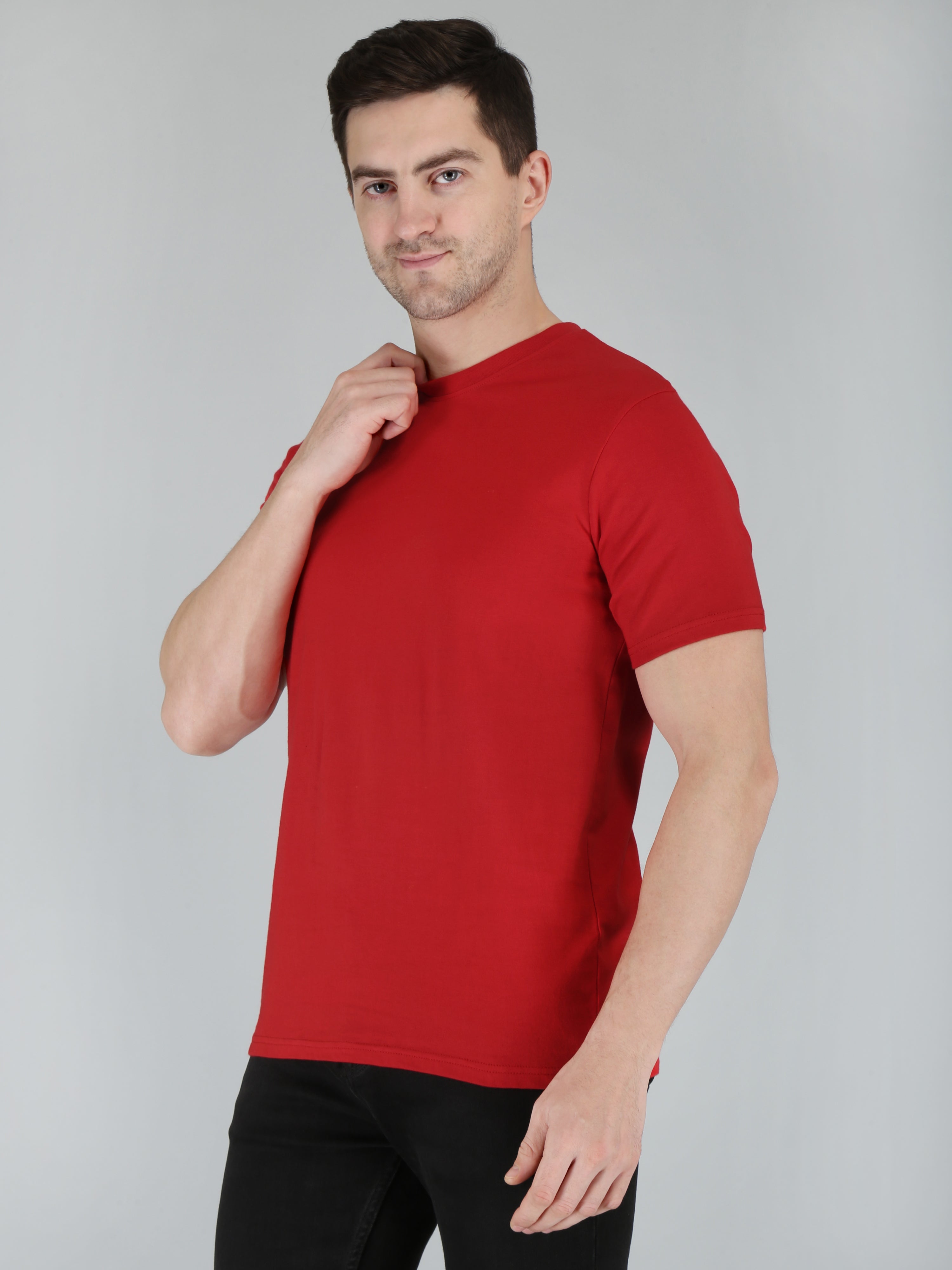Plain Men's Half Sleeve T-shirt