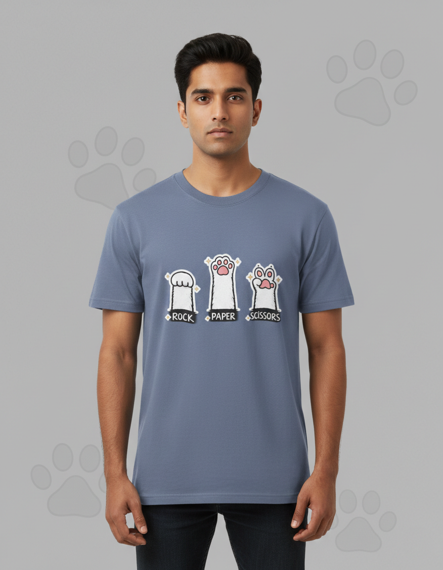 Cat’s Rock Paper Scissors T-shirt