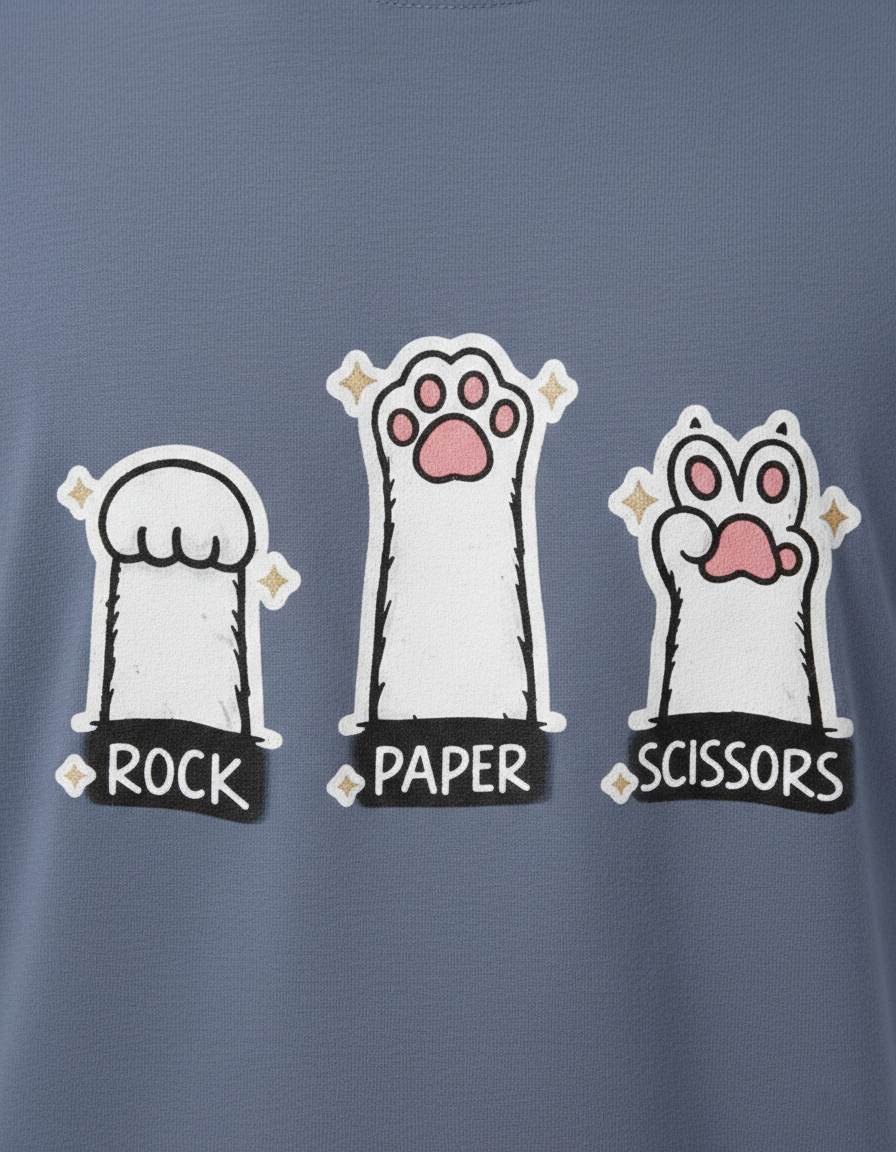 Cat’s Rock Paper Scissors T-shirt