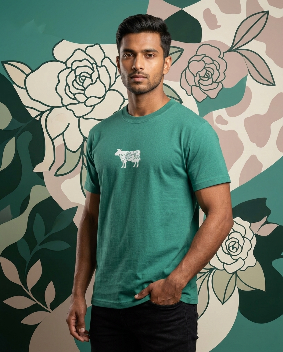 Flower Cow T-shirt