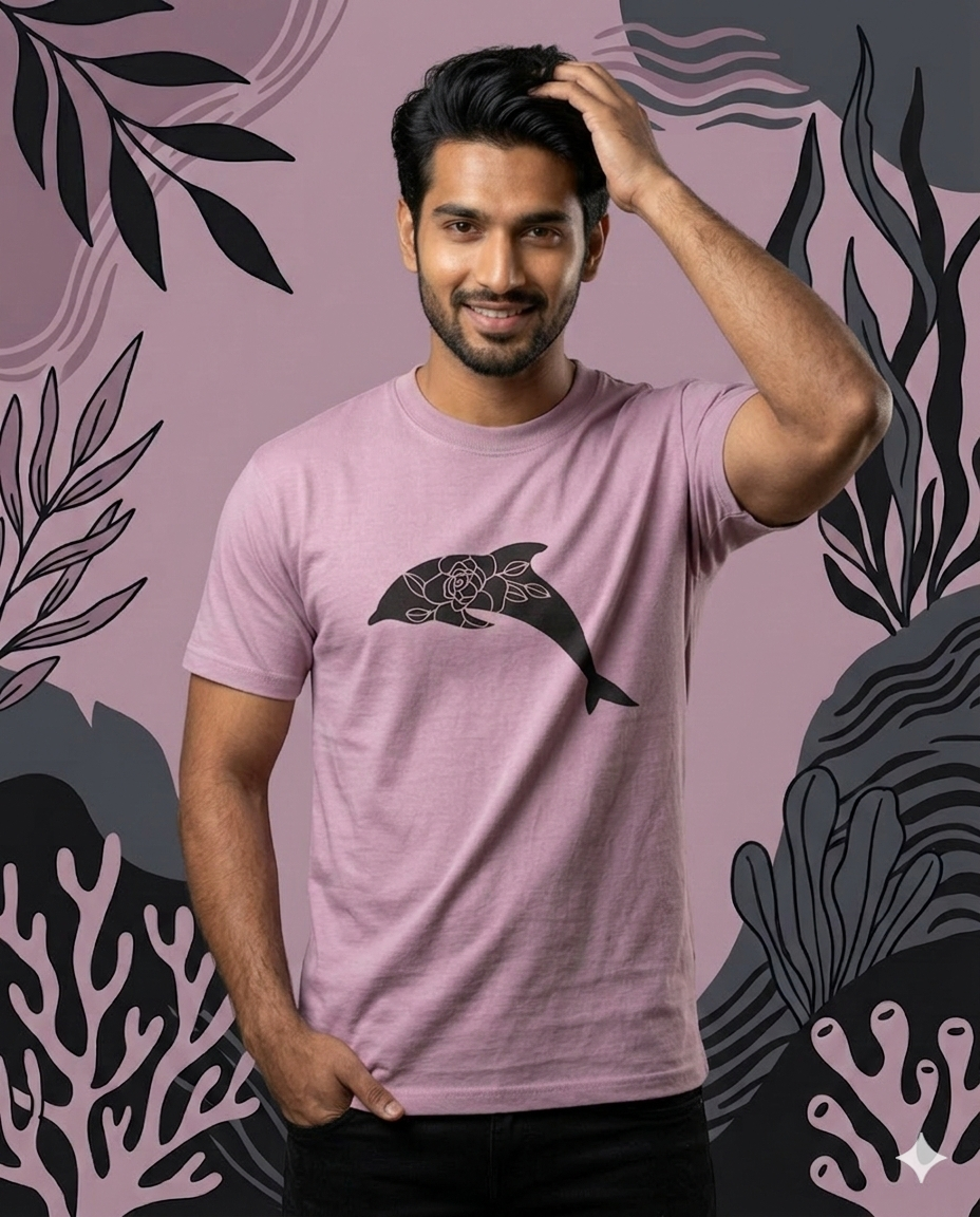 Flower Dolphin T-shirt