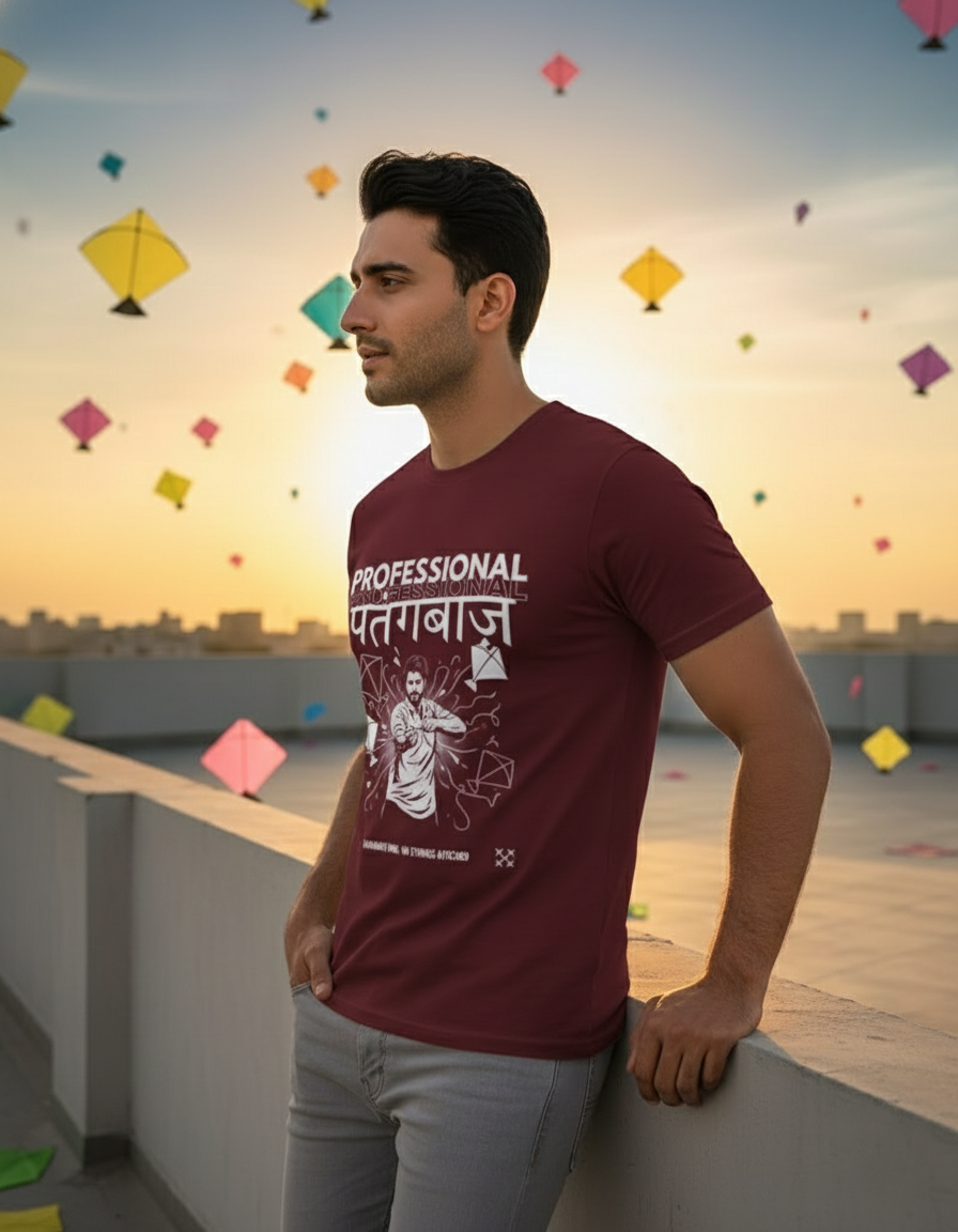 Professional Patangbaaz T-shirt - Wine