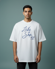 The 'Ship Without a Sail' Oversized T-Shirt in White