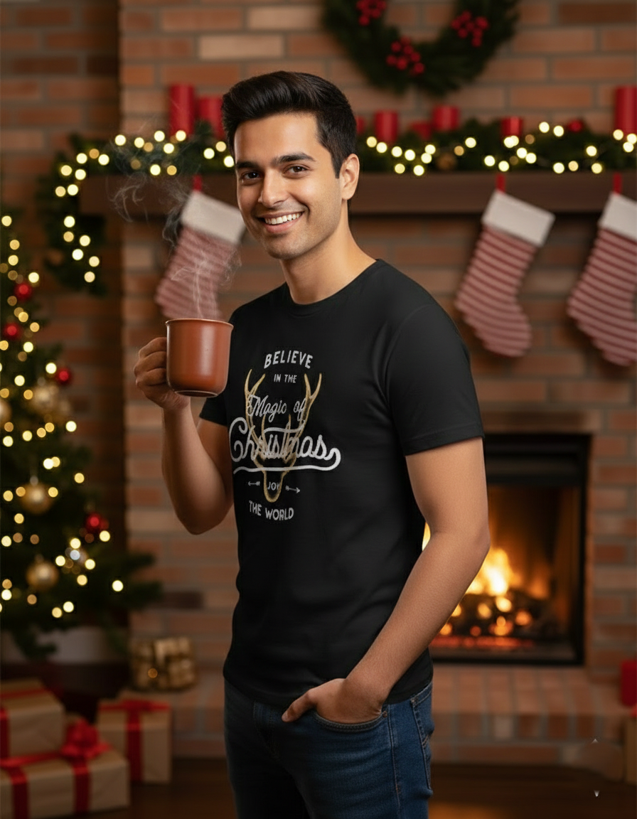 Magic of Christmas T-shirt - Black