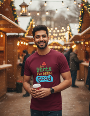 Dear Santa Christmas T-shirt - Wine